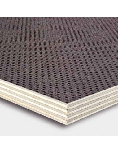 PANNEAU CONTREPLAQUE BOULEAU BRUN ANTIDERAPANT...