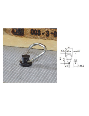 POINT D'ANCRAGE A VISSER FILETAGE M8 (POUR...