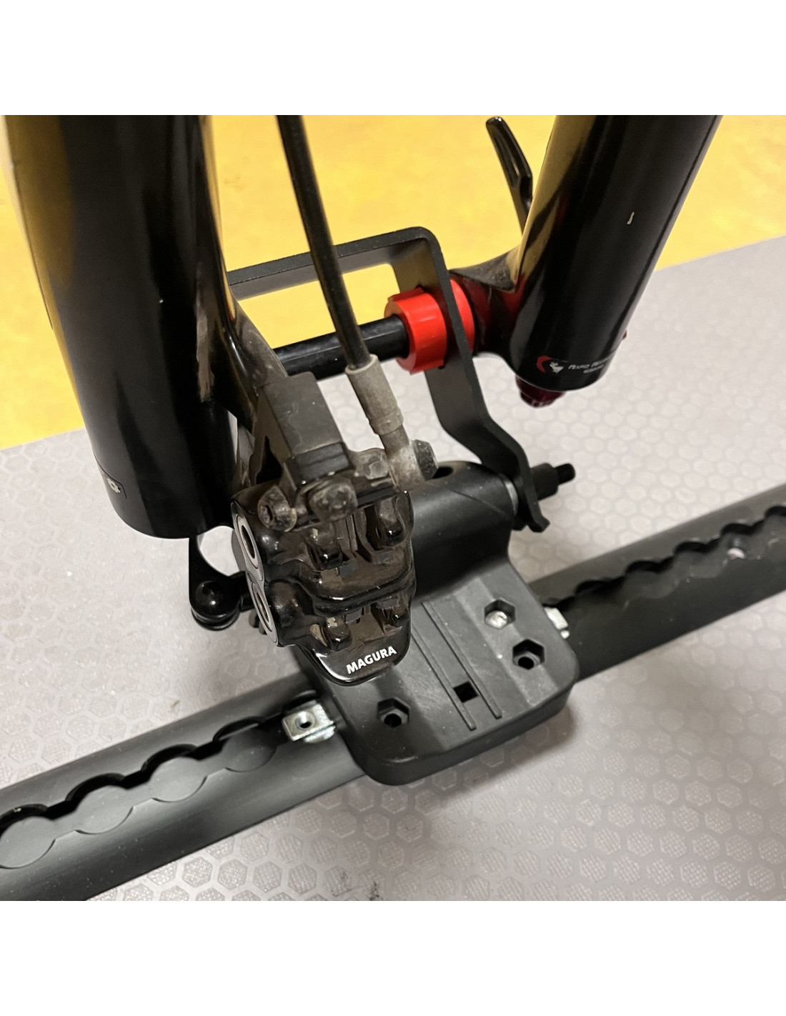 Lot de 2 supports de fourche de vélo pour voiture