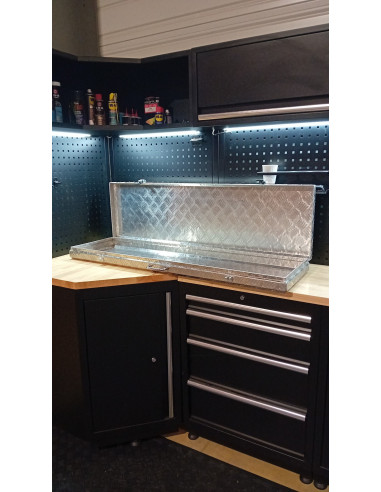 SECONDE VIE - COFFRE ALUMINIUM 1950 X 390 X 100 MM