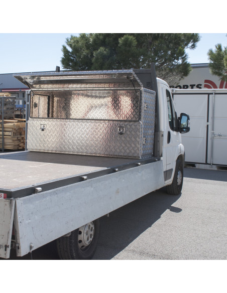 COFFRE ALUMINIUM 4 OUVERTURES 1300L DIM. 1 880 X 700 X 1 005 MM