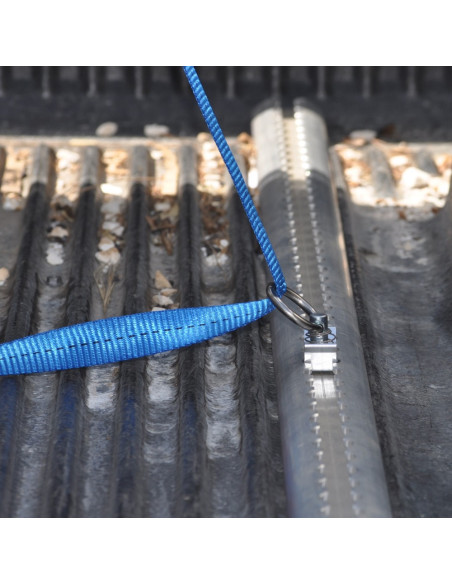 PACK 1 RAIL AERO 20 CM + 2 EMBOUTS + 2 PIONS DE FIXATION