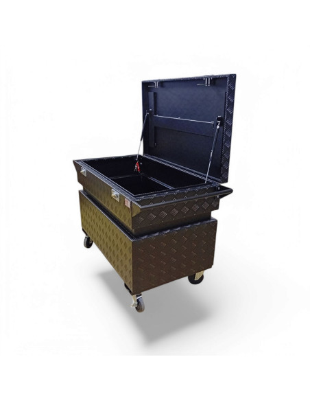 COFFRE DE CHANTIER ALUMINIUM 450L DIM. 1180X700X695 MM BLACK ED.