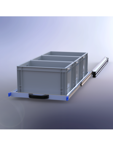 PLATEAU COULISSANT SIMPLE ALUMINIUM 550 X 1000...