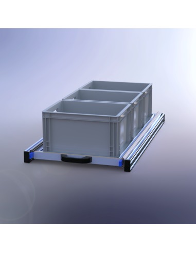 PLATEAU COULISSANT SIMPLE ALUMINIUM 550 X 1000...