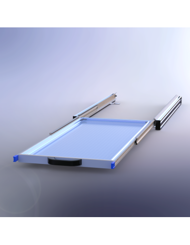 PLATEAU COULISSANT SIMPLE ALUMINIUM 550 X 1000...
