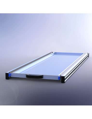 PLATEAU COULISSANT SIMPLE ALUMINIUM 550 X 1600...