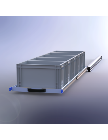 PLATEAU COULISSANT SIMPLE ALUMINIUM 550 X 1600...