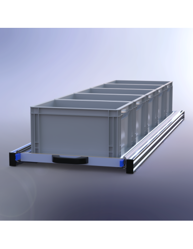 PLATEAU COULISSANT SIMPLE ALUMINIUM 550 X 1600...