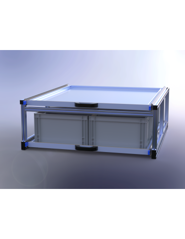 PLATEAU COULISSANT DOUBLE 950X1000X370 MM