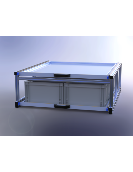 PLATEAU COULISSANT DOUBLE 950X1000X370 MM