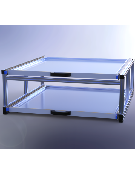 PLATEAU COULISSANT DOUBLE 950X1000X370 MM