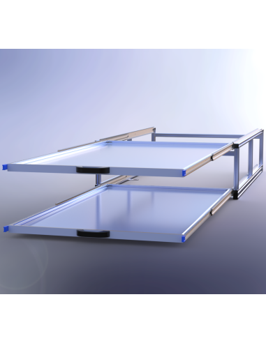 PLATEAU COULISSANT DOUBLE 950x1600x370 MM