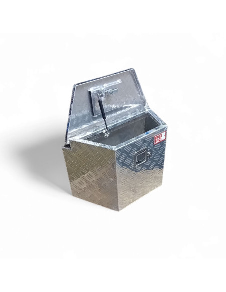 COFFRE ALUMINIUM DE REMORQUE TRAPÈZE 40L DIM 535/325 X 275 X 370 MM