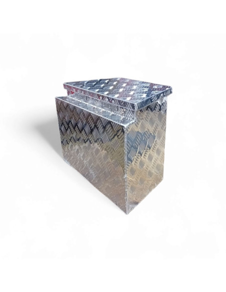 COFFRE ALUMINIUM DE REMORQUE TRAPÈZE 40L DIM 535/325 X 275 X 370 MM