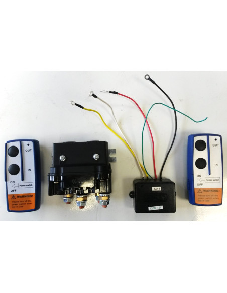 RELAIS TREUIL 15000 LBS (6500 KG) AVEC RECEPTEUR ET 2 TELECOMMANDES