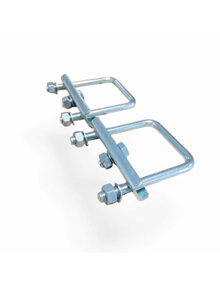 KIT DE 2 BRIDES DE FIXATION POUR TUBE 70 X 70 MM