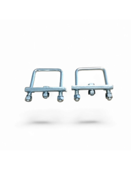 KIT DE 2 BRIDES DE FIXATION POUR TUBE 70 X 70 MM
