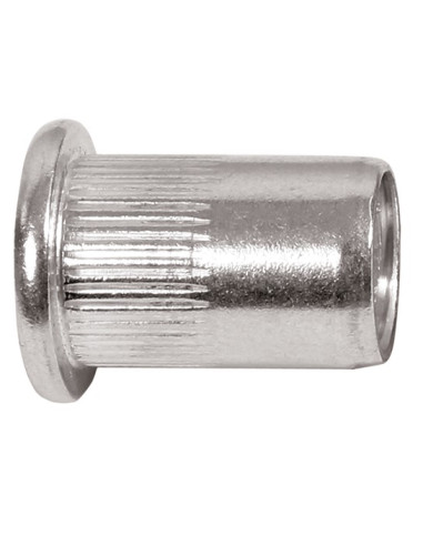 ECROU NOYÉ À TÊTE PLATE, ALUMINIUM M5...