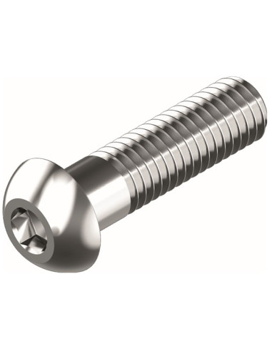VIS A TETE BOMBEE A SIX PANS CREUX ISO 7380, M6 X 10 MM