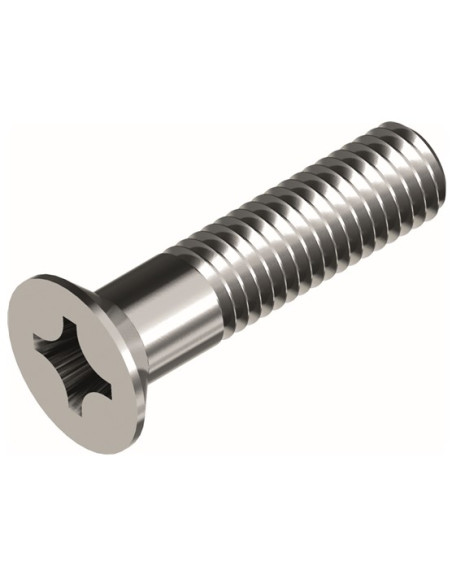 VIS À TÊTE FRAISÉE EMPREINTE CRUCIFORME DIN 965 TX, ACIER ZINGUÉ M10 X 15 MM