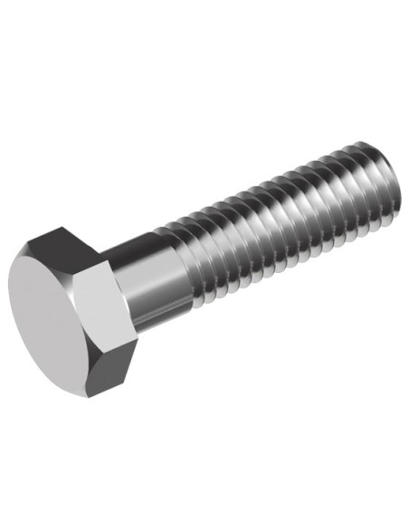 VIS À TÊTE HEXAGONALE DIN 933 8.8, ACIER ZINGUE M6 X 20 MM