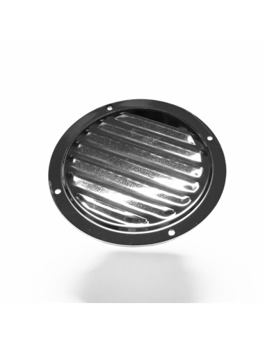 GRILLE AERATION RONDE DIAMETRE 125 MM, INOX A2