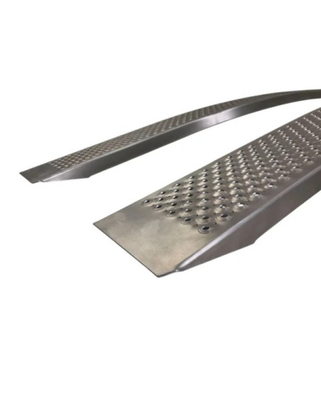 RAMPES EN ALUMINIUM COURBEES LONGUEUR 2,5M CAPACITE 1000 KG