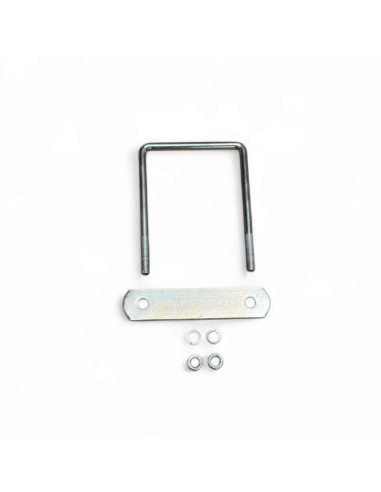 BRIDE AVEC PLAQUE POUR TUBE 120 X 100 MM