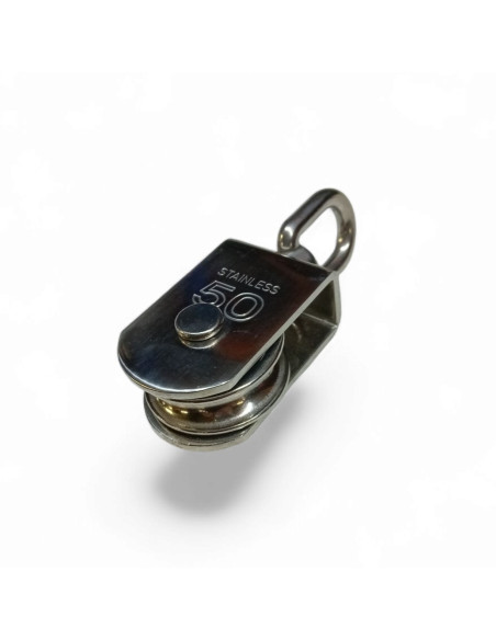 POULIE RECTANGULAIRE SIMPLE POUR CABLE 10 MM EN INOX 304