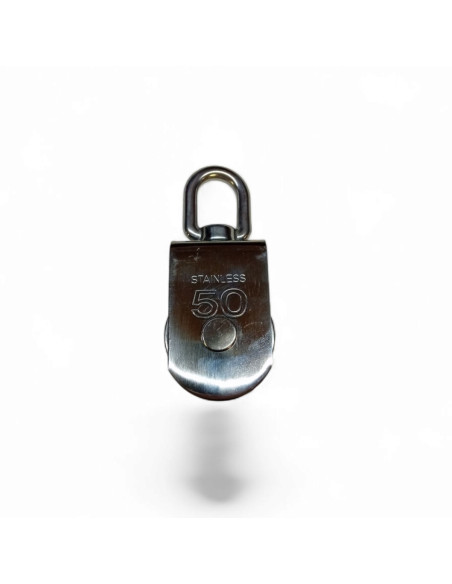 POULIE RECTANGULAIRE SIMPLE POUR CABLE 10 MM EN INOX 304