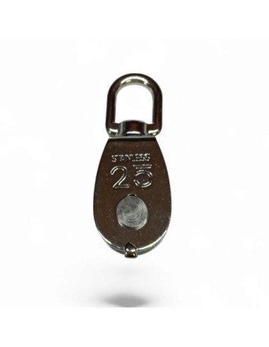 POULIE SIMPLE POUR CABLE 6 MM EN INOX 304