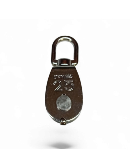 POULIE SIMPLE POUR CABLE 6 MM EN INOX 304