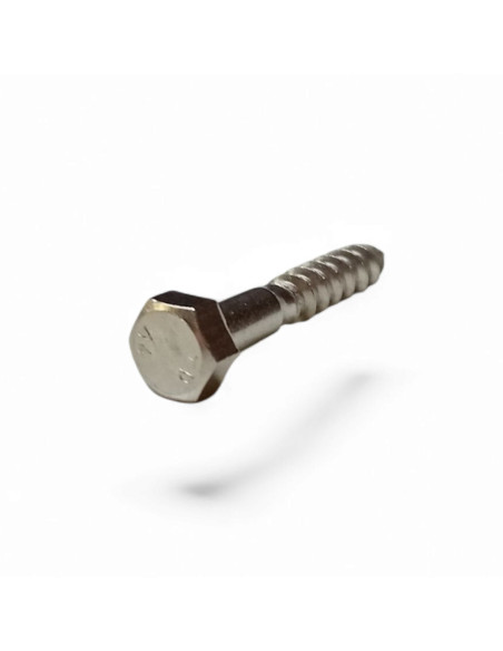 TIREFOND A TETE HEXAGONALE DIN 571 /UNI 704, INOX A4 M6 X 40 MM