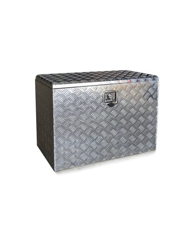 COFFRE ALUMINIUM 230L DIM. 850 X 500 X 600 MM Matière Aluminium strié ...