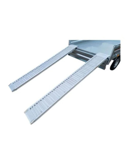 RAMPES PLATES EN ALUMINIUM LONGUEUR 2,5M CAPACITE 2000 KG
