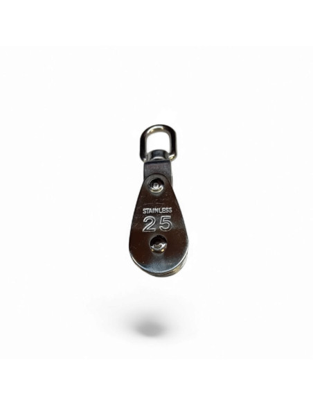 POULIE SIMPLE ARTICULEE POUR CABLE 6 MM EN INOX 304