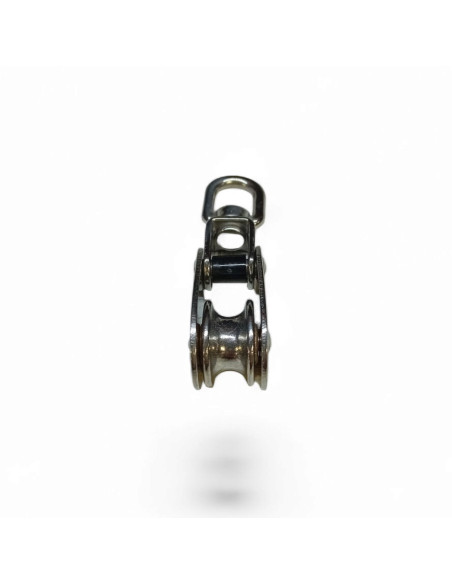 POULIE SIMPLE ARTICULEE POUR CABLE 6 MM EN INOX 304