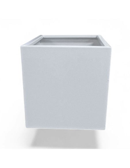 JARDINIERE ALUMINIUM 600 X 400 X 400 MM FINITION BLANC MAT