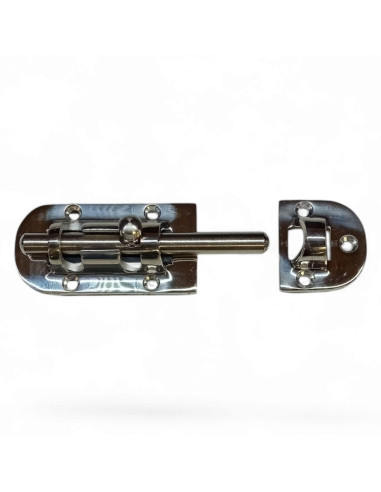 TARGETTE COULISSANTE A PENE ROND, INOX POLI 304