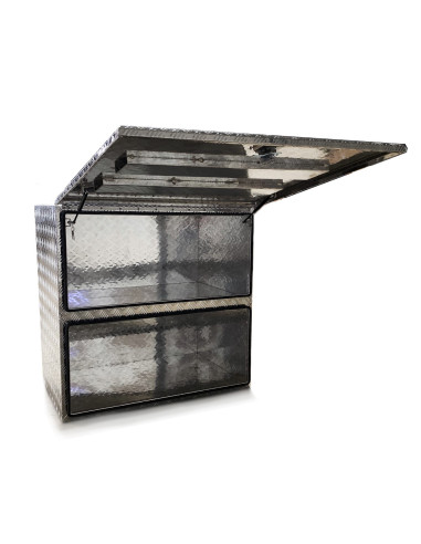 COFFRE ALUMINIUM OUVERTURE FACE 900L DIM. 1113...