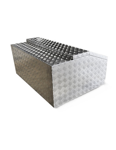 COFFRE ALUMINIUM OBLIQUE 380L DIM. 1100 X 800 X...