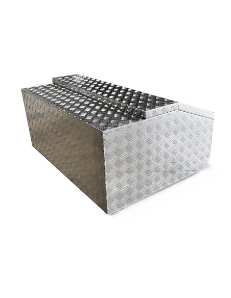 COFFRE ALUMINIUM OBLIQUE 380L DIM. 1100 X 800 X 500 MM