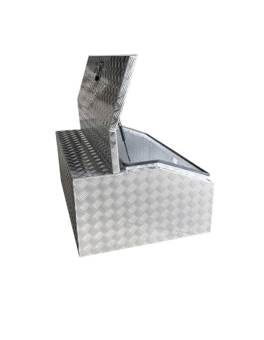 COFFRE ALUMINIUM OBLIQUE 380L DIM. 1100 X 800 X...