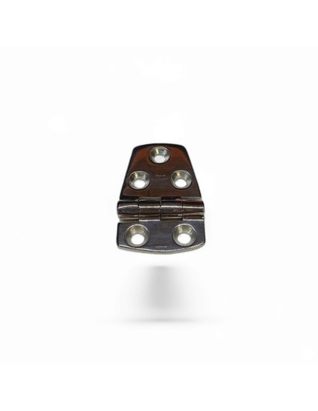 CHARNIERE ASYMETRIQUE 58 X 38 X 4,5 MM, INOX POLI AISI 316