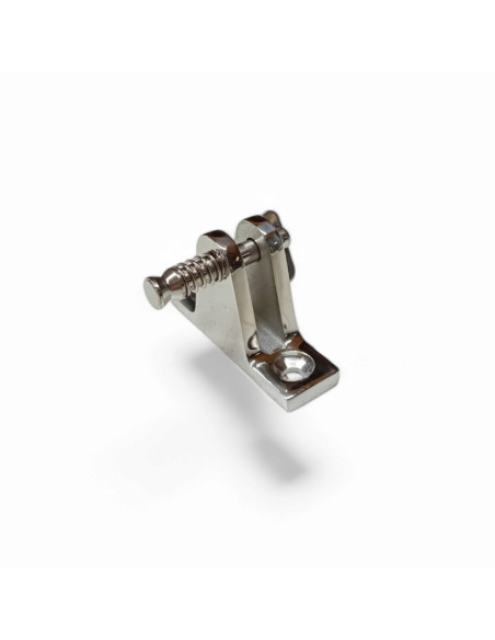 PLATINE PLATE AMOVIBLE POUR ARCEAUX DE CAPOTE 57X7,5 MM, INOX POLI AISI 316