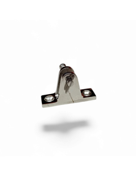 PLATINE PLATE AMOVIBLE POUR ARCEAUX DE CAPOTE 57X7,5 MM, INOX POLI AISI 316