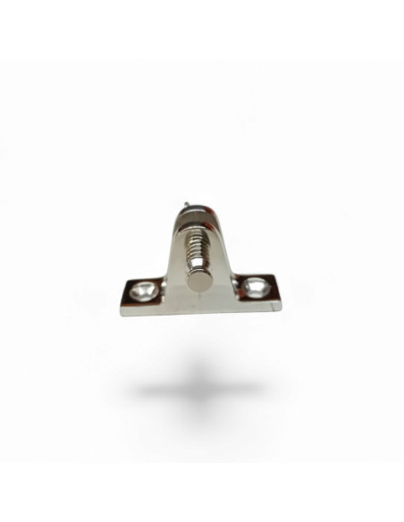 PLATINE PLATE AMOVIBLE POUR ARCEAUX DE CAPOTE 57X7,5 MM, INOX POLI AISI 316