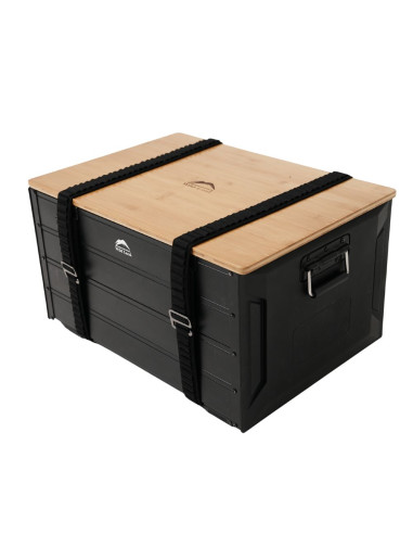 CAISSE ALUMINIUM / BAMBOU PLIABLE FINITION NOIR