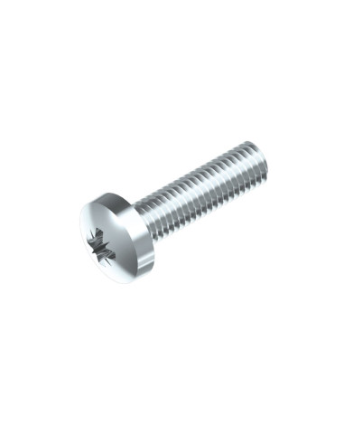 VIS A TETE BOMBEE EMPREINTE CRUCIFORME DIN 7985 4.8, ACIER ZINGUÉ M5 X 8 MM